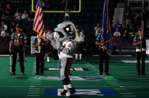 David Albers/Staff Timmy the Tarpon is announced at the first Florida Tarpons arena football game on Friday, March 9, 2012 in Estero.